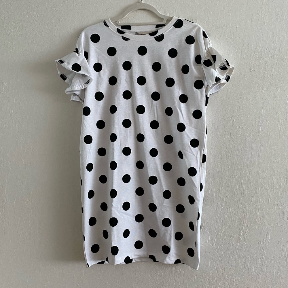H&M - T shirt Polkadot Dress